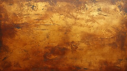 Uniform Hickory Brown Texture with a Stroke of Gold - obrazy, fototapety, plakaty