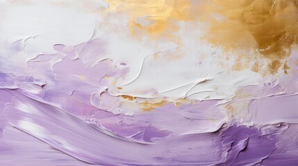 Uniform pale violet texture with a stroke of gold paint