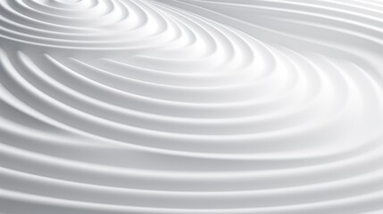 White concentric circles background. Abstract concentric rings background. White geometric design template. Generated by artificial intelligence