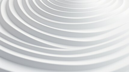 White concentric circles background. Abstract concentric rings background. White geometric design template. Generated by artificial intelligence