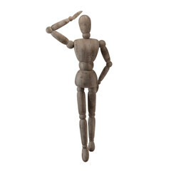 wooden mannequin pose