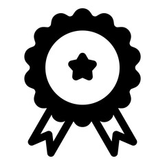 Reward badge icon for achievements and recognition