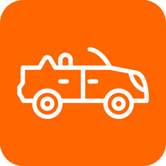 Vector Design Convertible Car Icon Style