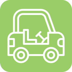 Vector Design Golf Cart Icon Style