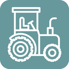 Obraz premium Vector Design Tractor Icon Style