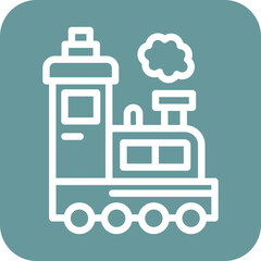 Vector Design Steam Train Icon Style