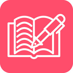 Vector Design Literary Work Icon Style