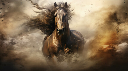 Obraz na płótnie Canvas Horse Concept Illustration