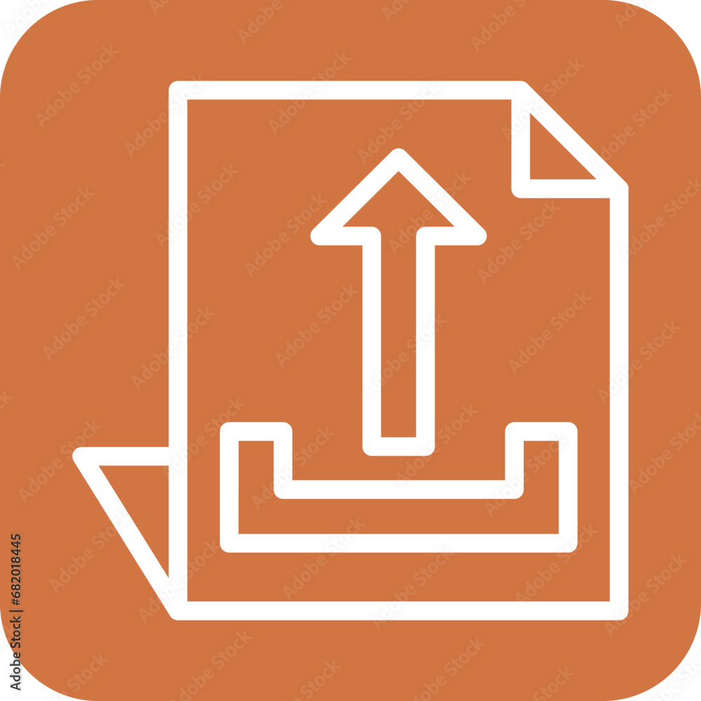 Poster vector design upload file icon style