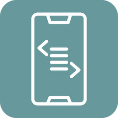Vector Design Smartphone Coding Icon Style
