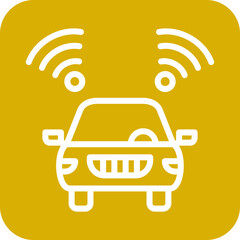 Vector Design Connected Vehicle Icon Style