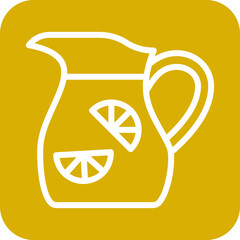 Vector Design Lemonade Jug Icon Style