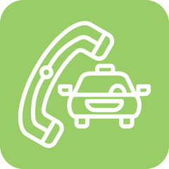 Vector Design Call Taxi Icon Style