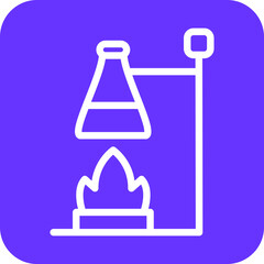 Vector Design Burning Flask Icon Style