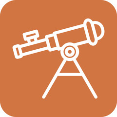 Vector Design Telescope Icon Style