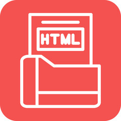 Vector Design Html File Icon Style