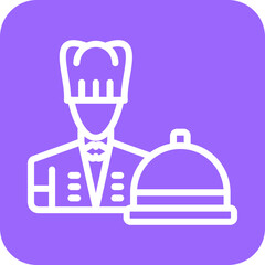 Vector Design Caterer Icon Style