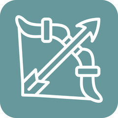 Vector Design Bow Arrow Icon Style
