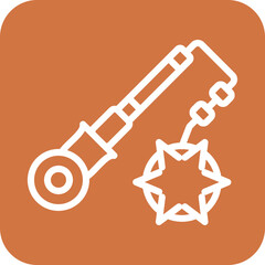 Vector Design Flail Icon Style