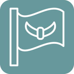 Vector Design Flag Icon Style