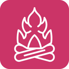Vector Design Fire Icon Style