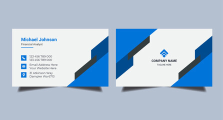 Modern Business Card Creative and Clean Business Card Template.
