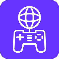 Vector Design Global Gaming Icon Style