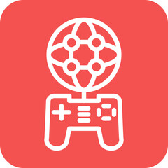 Vector Design Online Gaming Icon Style