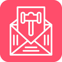 Vector Design Auction Invitation Icon Style