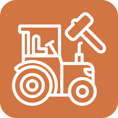 Vector Design Machinery Auction Icon Style