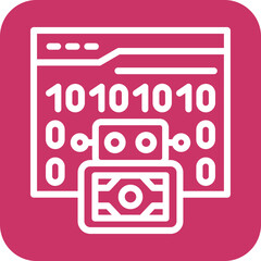 Vector Design Binary Code Icon Style