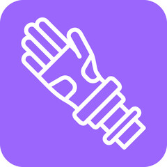 Vector Design Bionic Arm Icon Style