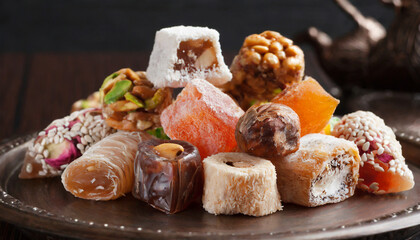 Sweet Temptation: A Detailed View of Assorted Turkish Delight