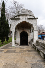 Fototapeta na wymiar Suleymaniye mosque part of the fortress wall with gates