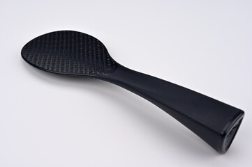 黒いしゃもじは斜め下から