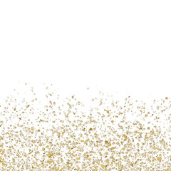 Abstract transparent golden glitters background
