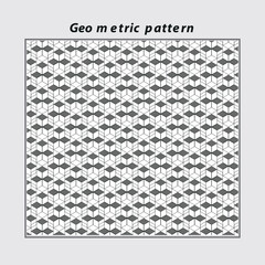 Pattern simple geometric background with elegant motifs