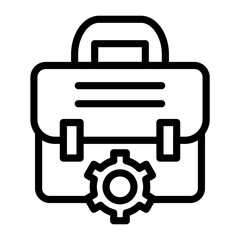 Briefcase Settings Icon Style