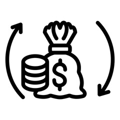 Line Of Credit Icon Style
