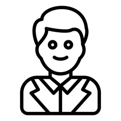 Assistant Man Icon Style