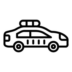 Police Car Icon Style
