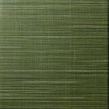 Intricate and Earthy Deep Green Grasscloth Wallpaper