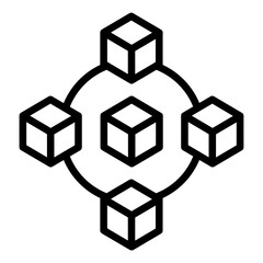 Blockchain Icon Style