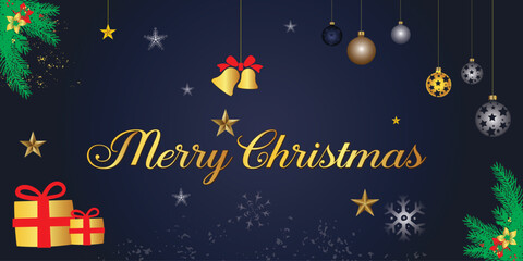 Fototapeta na wymiar Christmas sale, holiday web banner. Christmas vector background. Christmas poster and template decoration. 