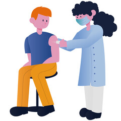 Obraz premium doctor and patient 
