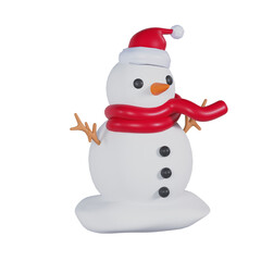 3d snowman