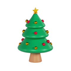 3d pine tree christmas