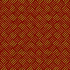 maroon repetitive background. brown green hand drawn striped squares. vector seamless pattern. geometric fabric swatch. wrapping paper. design template for textile, linen, home decor