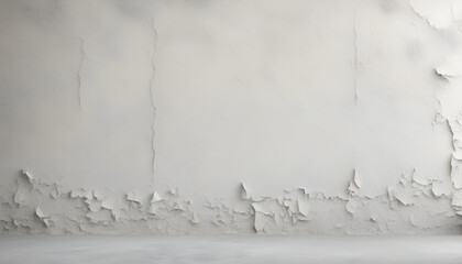 wall of plasterboard in white paint, grunge texture, background for designers