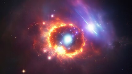 The explosion of the universe in outer space .
